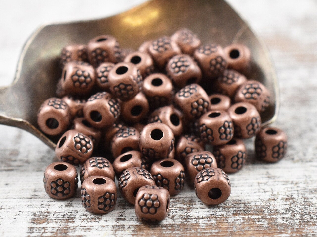 100 4mm Antique Copper Barrel Spacer Beads Michaels